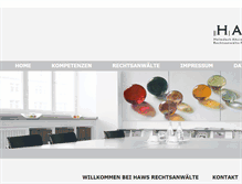 Tablet Screenshot of haws.de